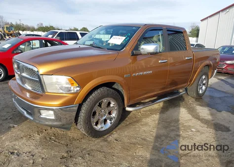 2012 Ram 1500 Laramie z USA, uszkodzony, nr VIN 1C6RD7NT0CS326369